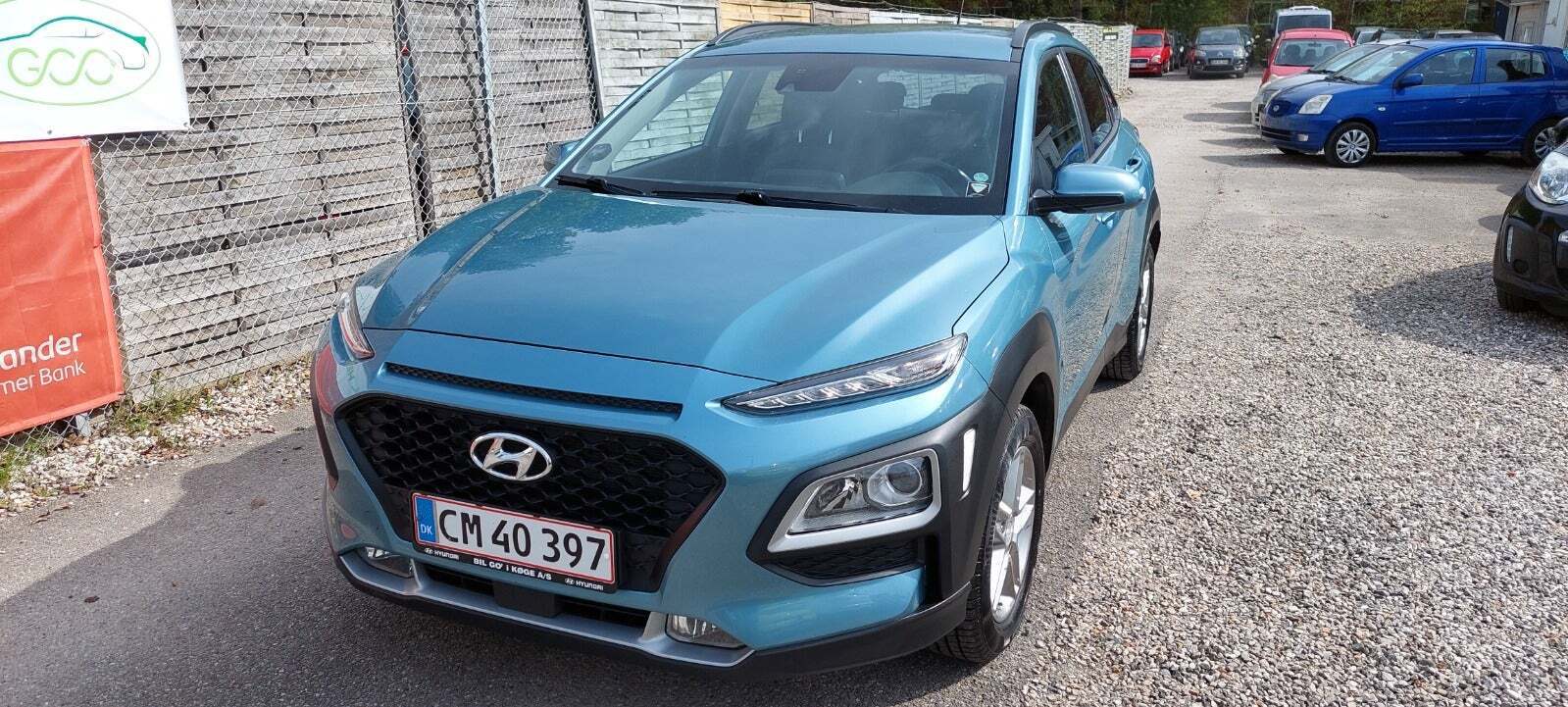 Turquoise Hyundai Kona fra 2018