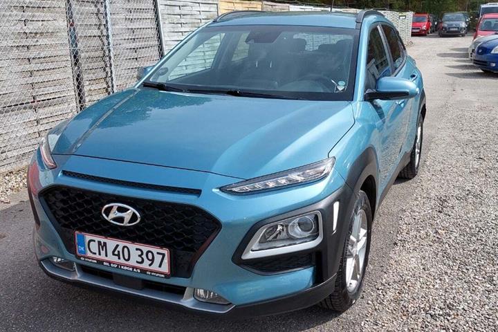 Turquoise Hyundai Kona fra 2018