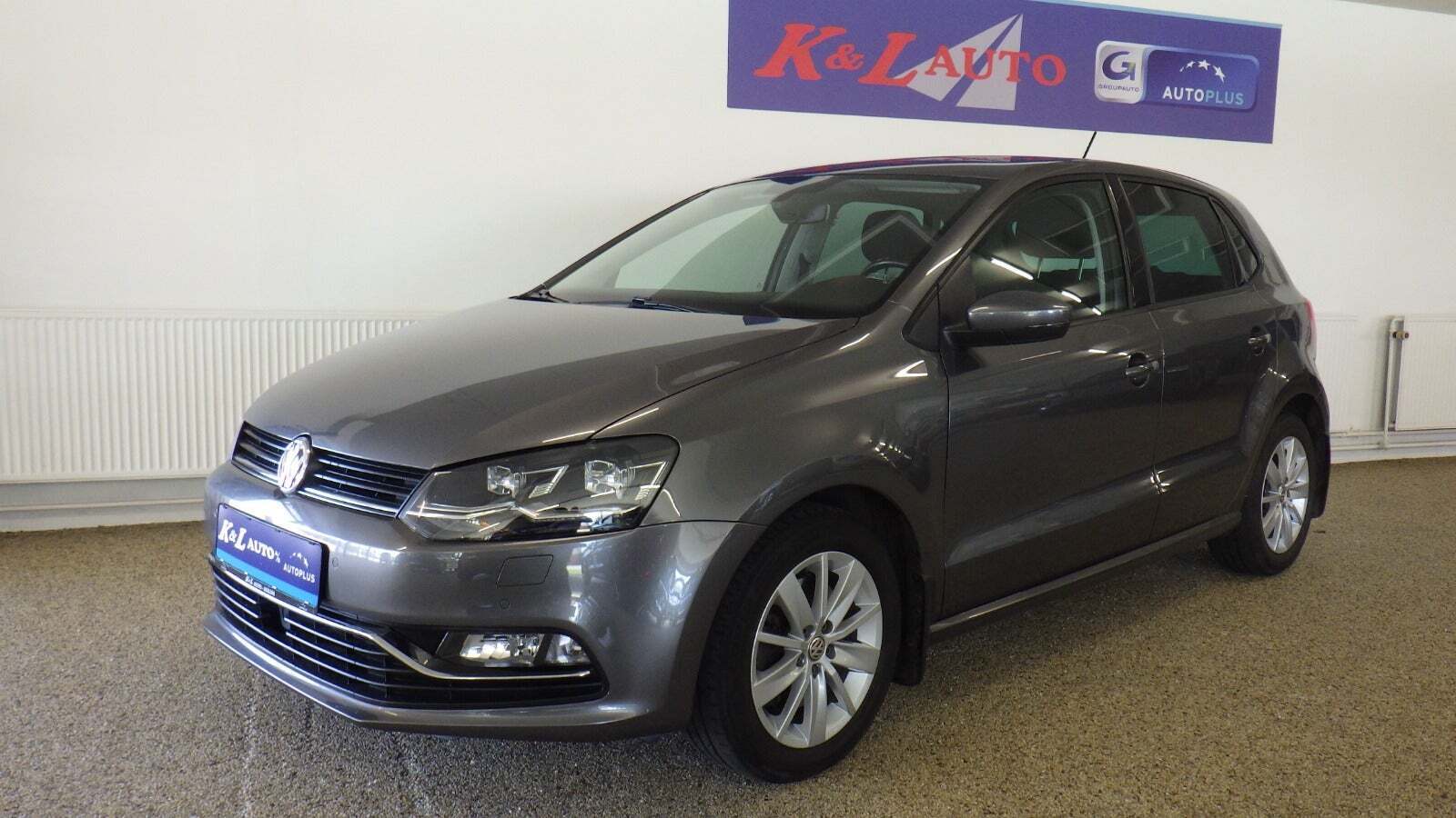 Grå VW Polo fra 2016