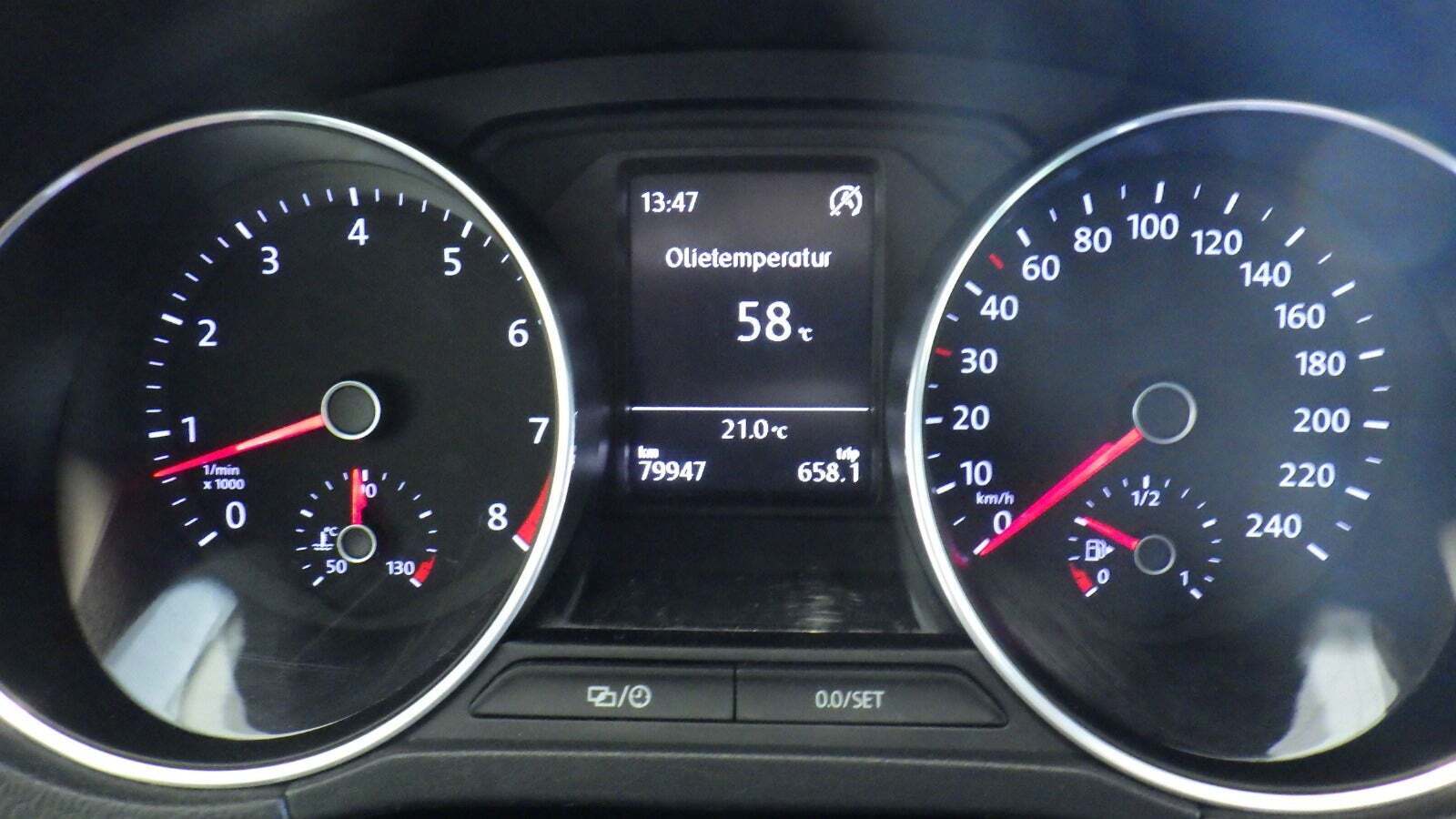 Grå VW Polo fra 2016