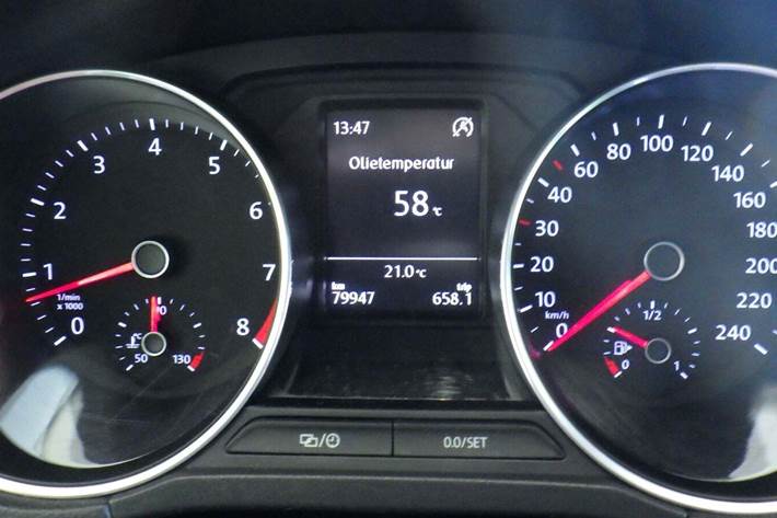 Grå VW Polo fra 2016