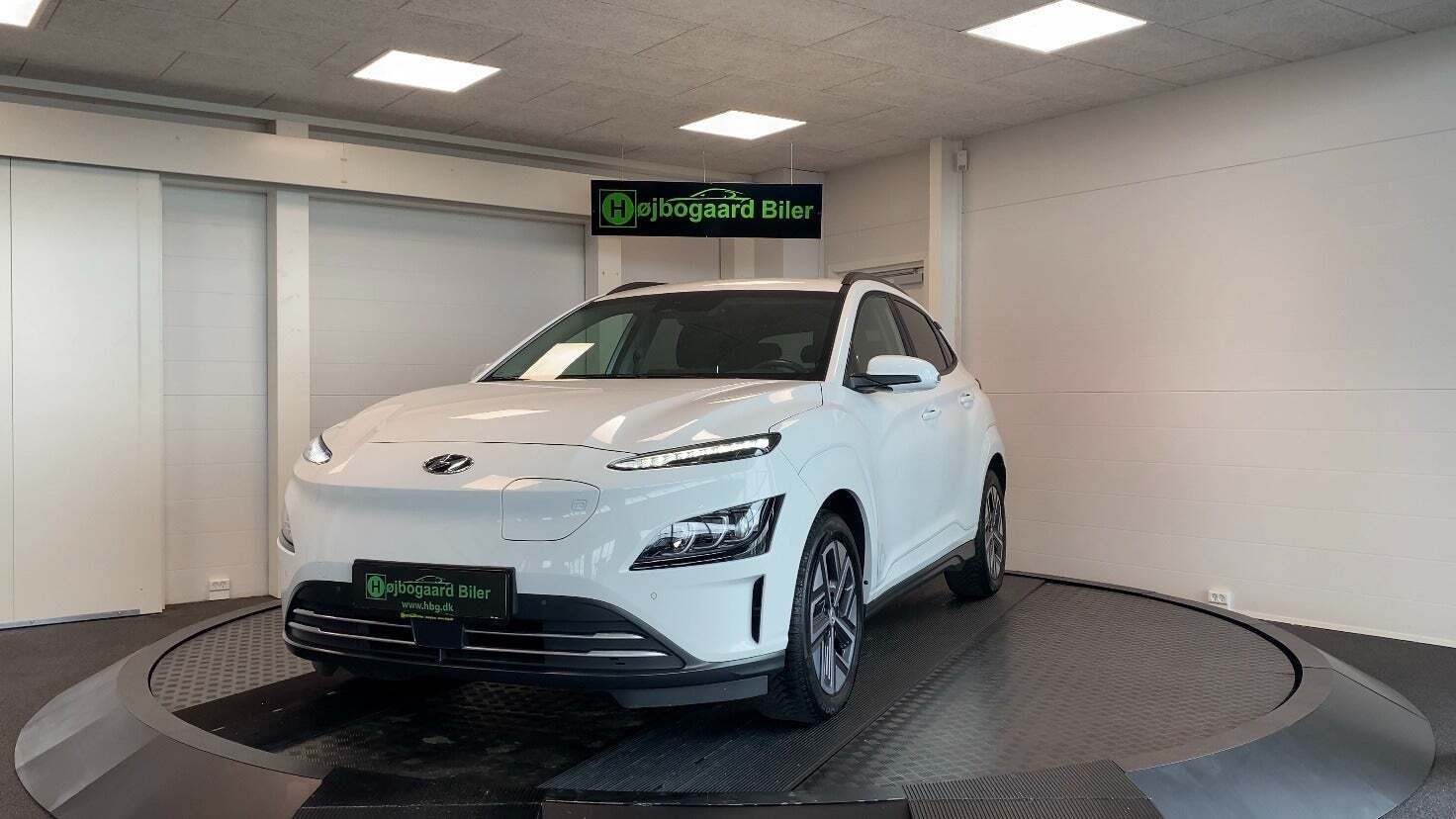 Hvid Hyundai Kona fra 2021