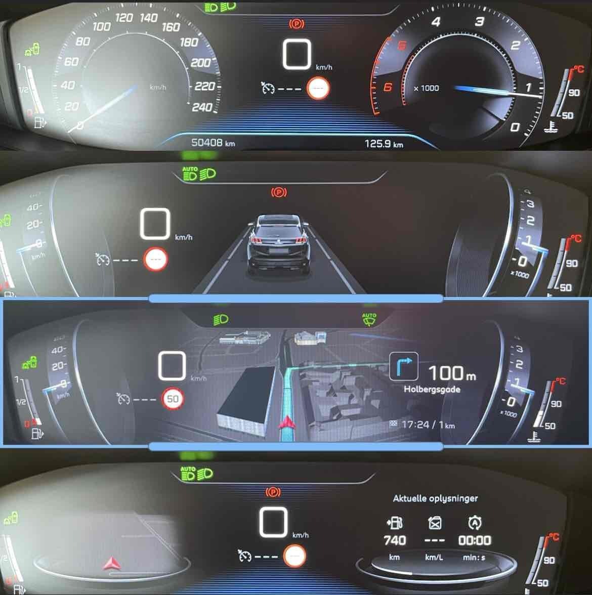 Grå Peugeot 3008 fra 2018