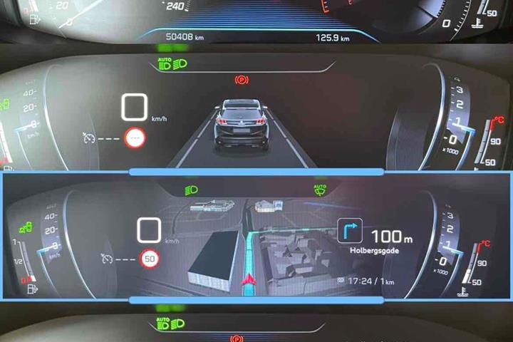 Grå Peugeot 3008 fra 2018