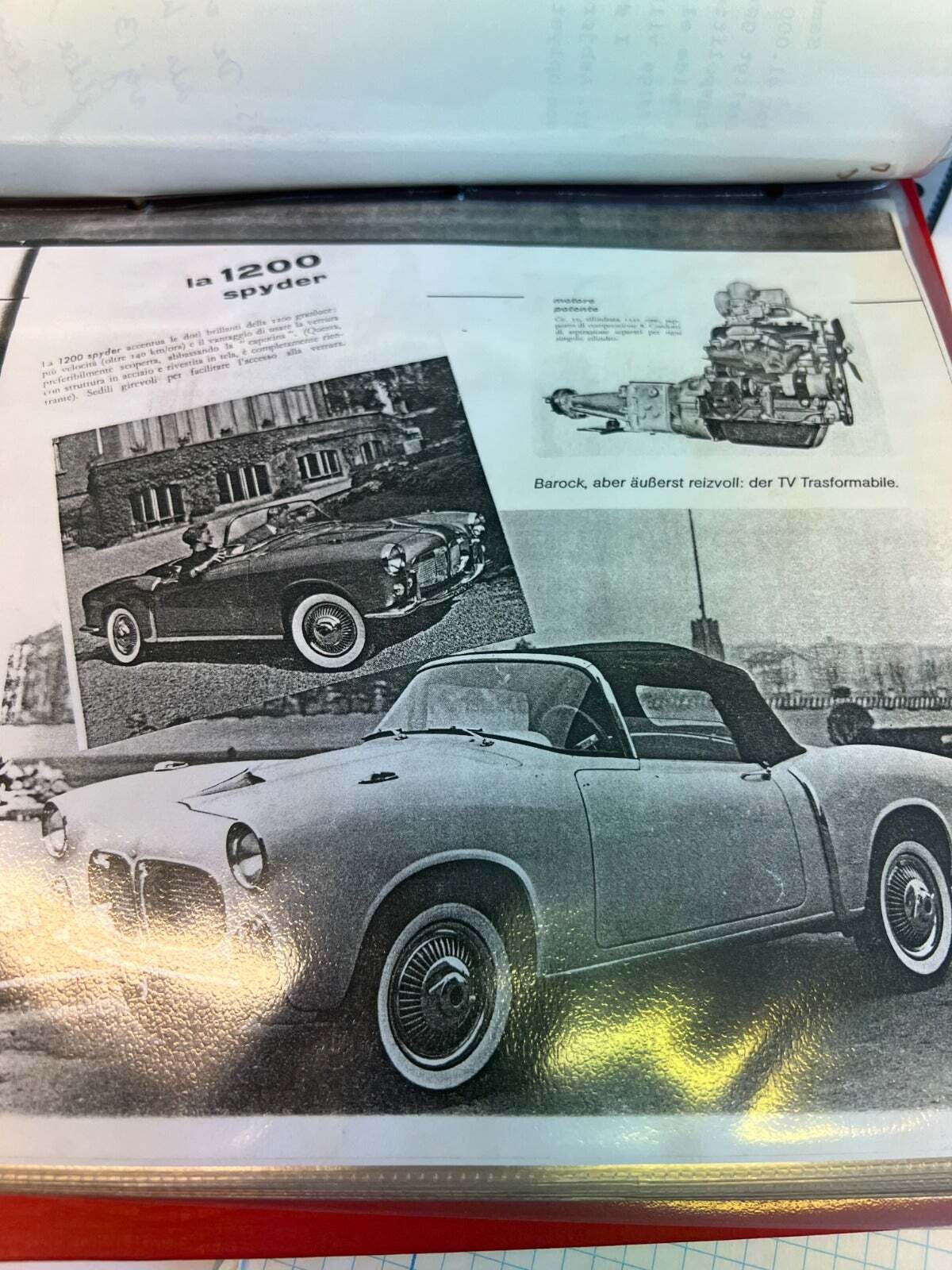 Hvid Fiat 1200 fra 1958 set udefra
