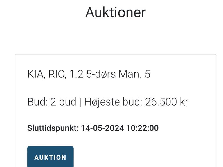 Kia Rio 1,2 5-dørs Man. 5