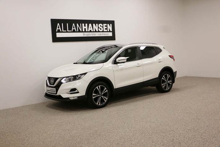 Hvid Nissan Qashqai fra 2018