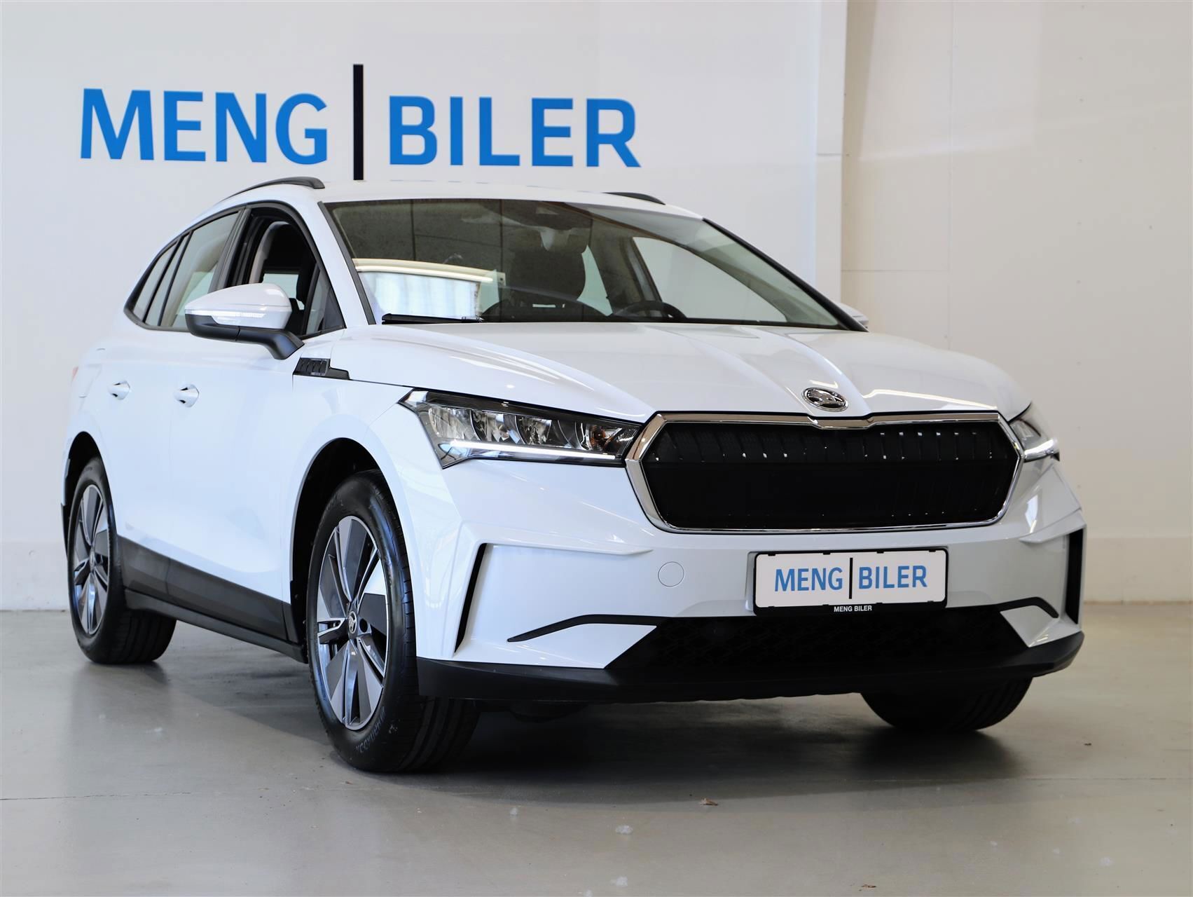 Hvid Skoda Enyaq iV fra 2022