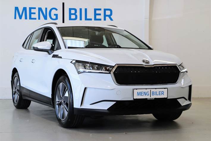Hvid Skoda Enyaq iV fra 2022