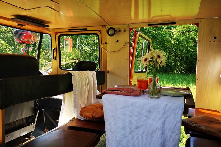 Rød Mercedes - fra 1979