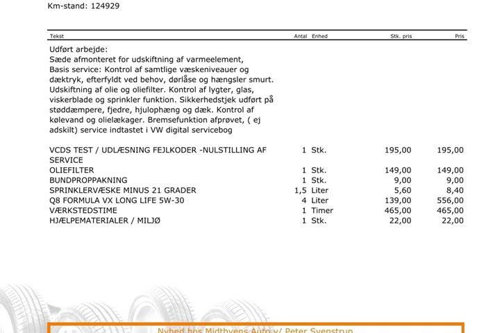 Hvid VW Polo fra 2016