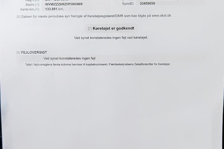 Hvid VW Polo fra 2016