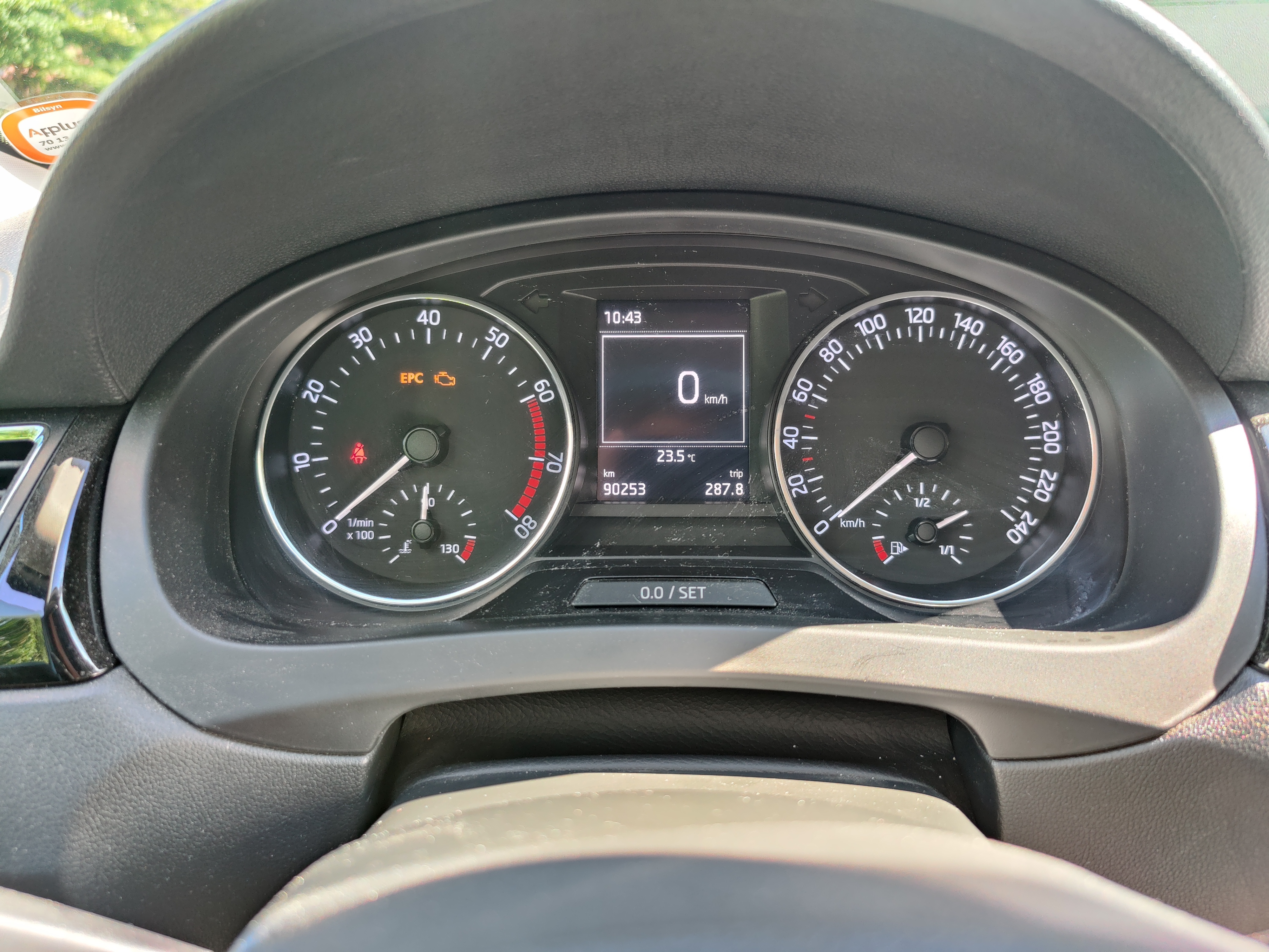 Hvid Skoda Rapid fra 2016