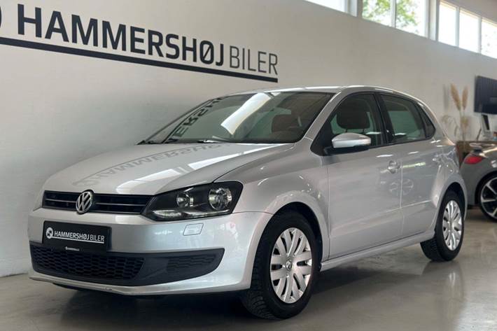 Sølv VW Polo fra 2010