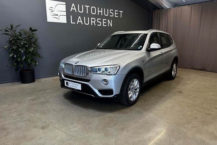 Sølv BMW X3 fra 2016