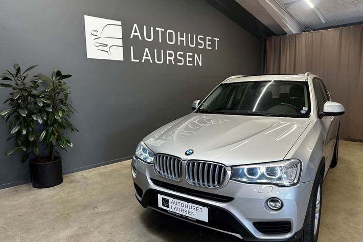 Sølv BMW X3 fra 2016