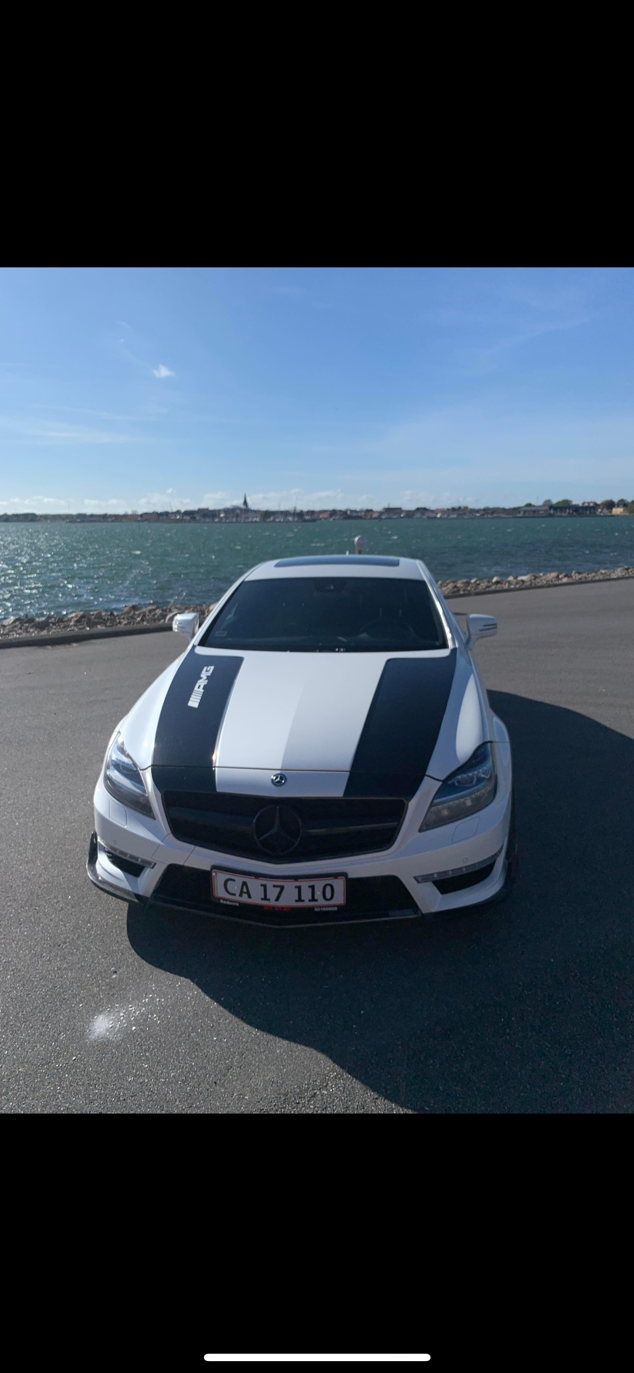 Hvid Mercedes CLS220 fra 2013