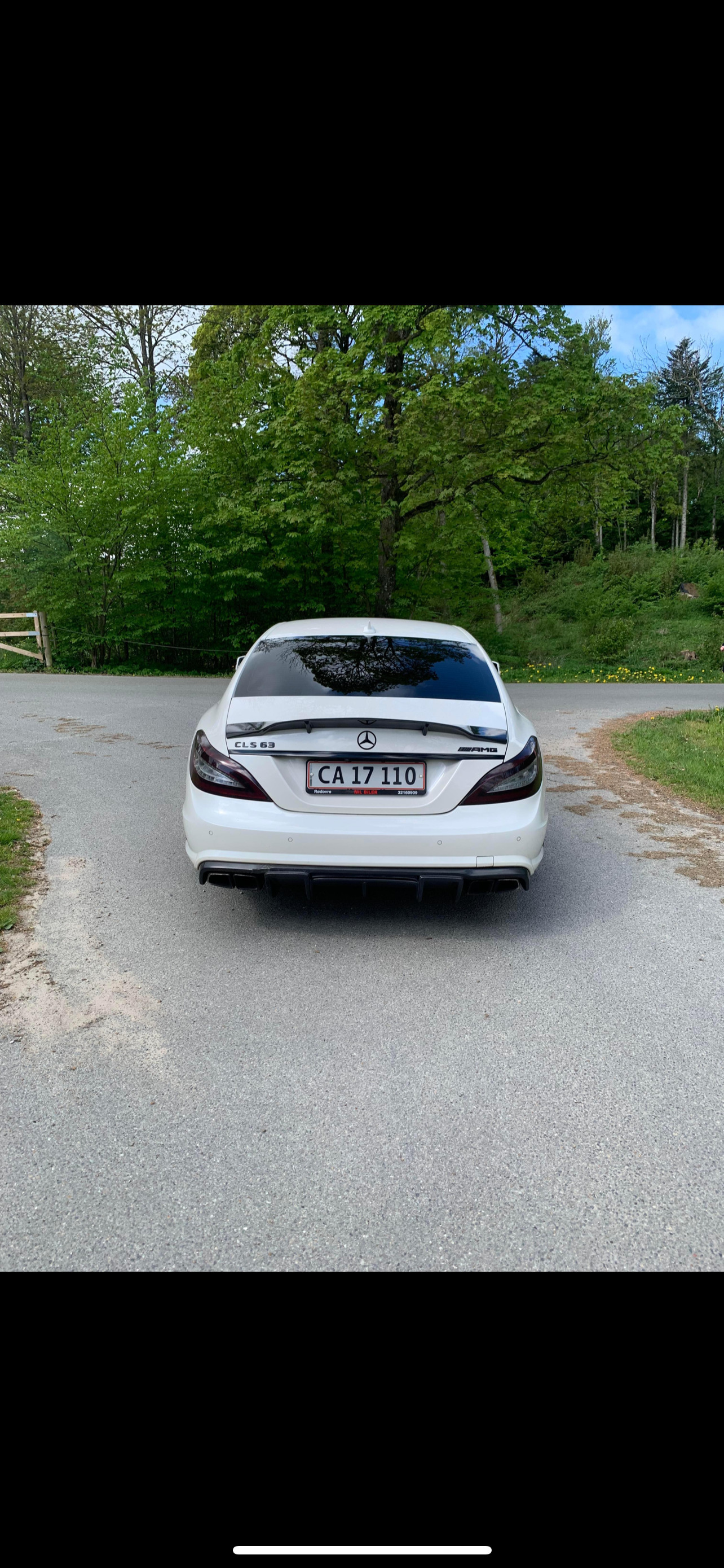 Hvid Mercedes CLS220 fra 2013