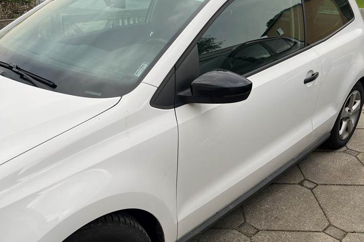 Hvid VW Polo fra 2010