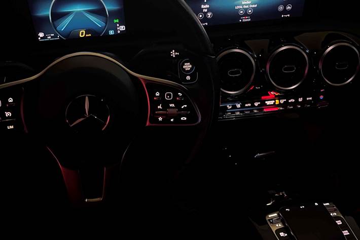 Sort Mercedes A-Klasse fra 2018