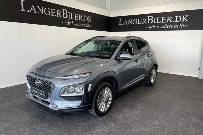 Grå Hyundai Kona fra 2021