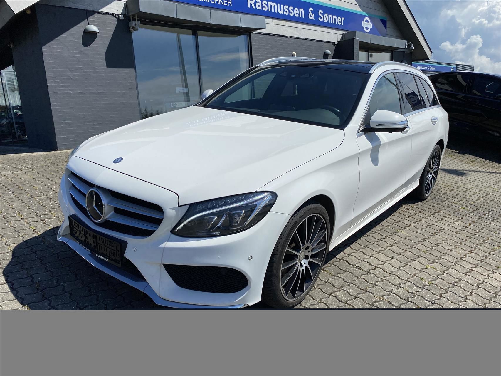 Hvid Mercedes C220 d fra 2015