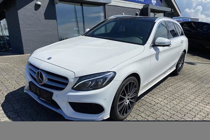 Hvid Mercedes C220 d fra 2015
