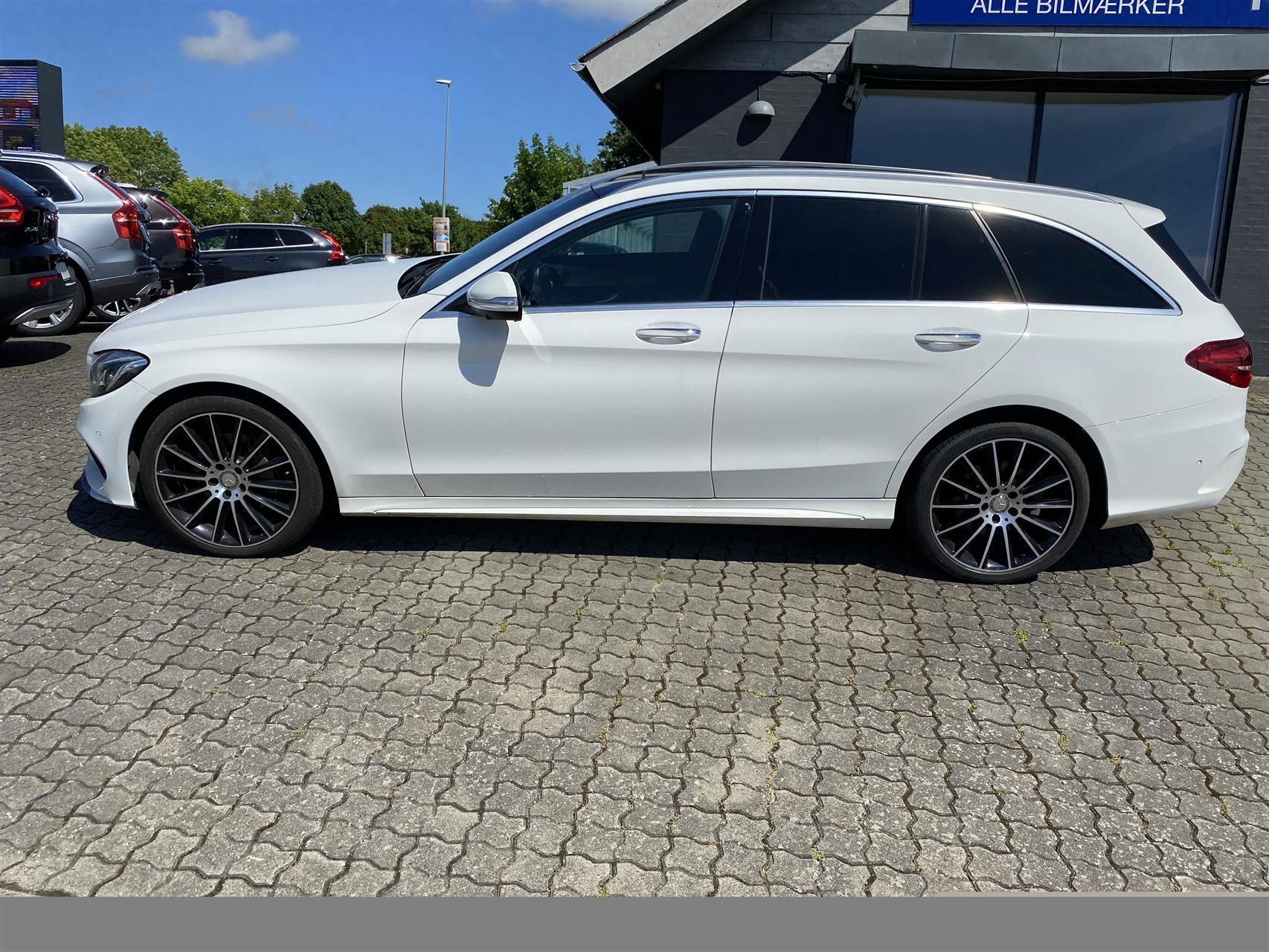 Hvid Mercedes C220 d fra 2015