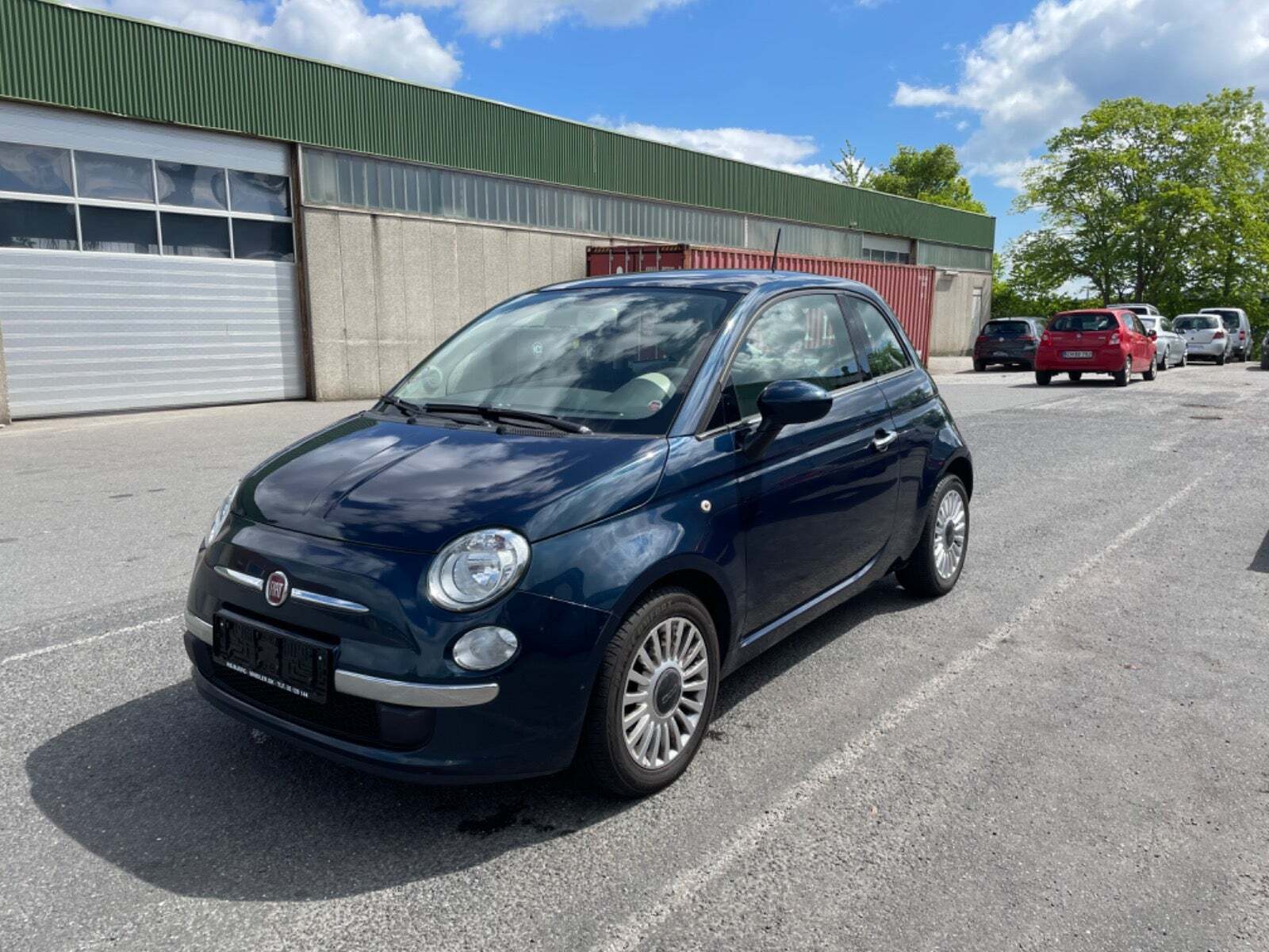Grøn Fiat 500 fra 2013