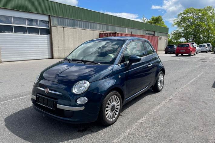 Grøn Fiat 500 fra 2013
