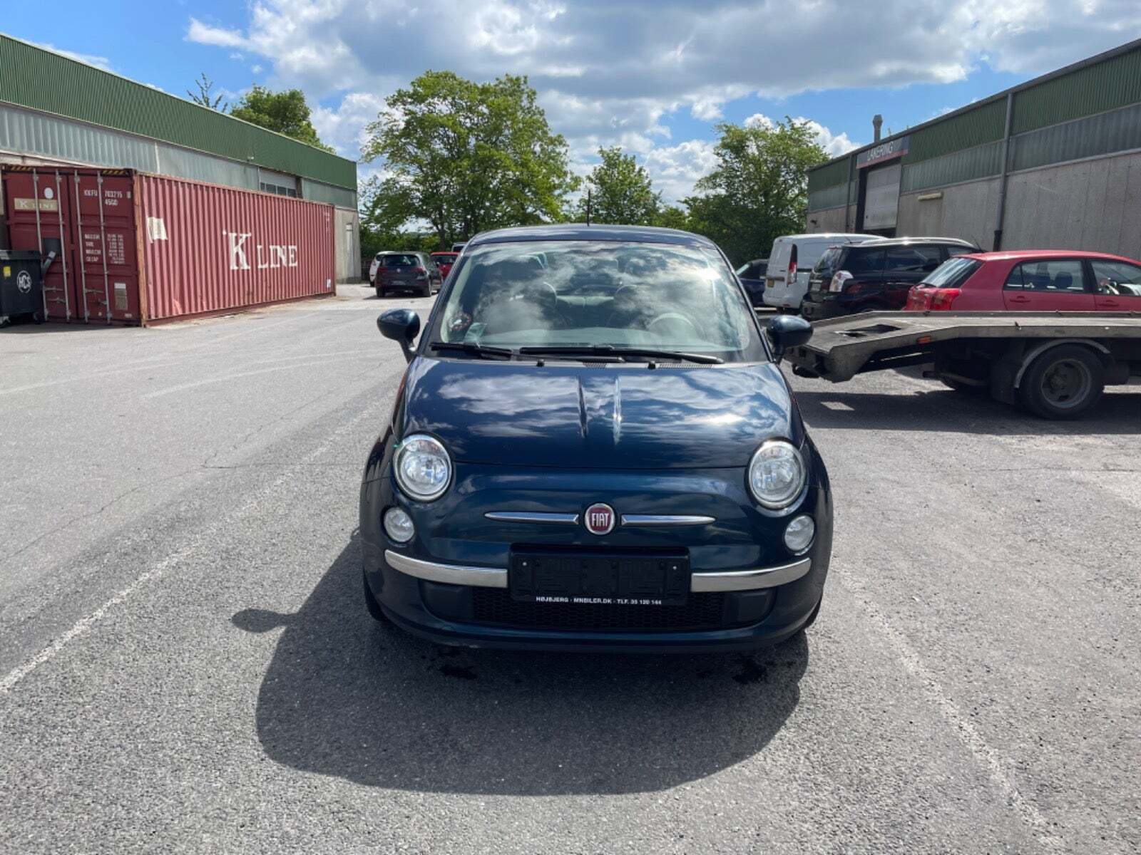 Grøn Fiat 500 fra 2013