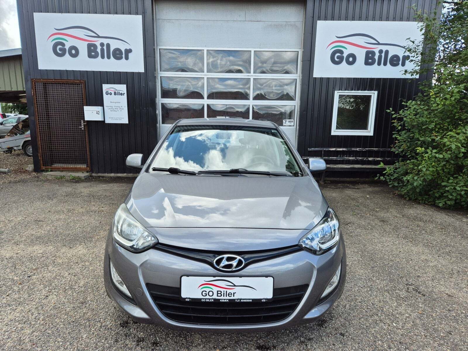 Grøn Hyundai i20 fra 2013