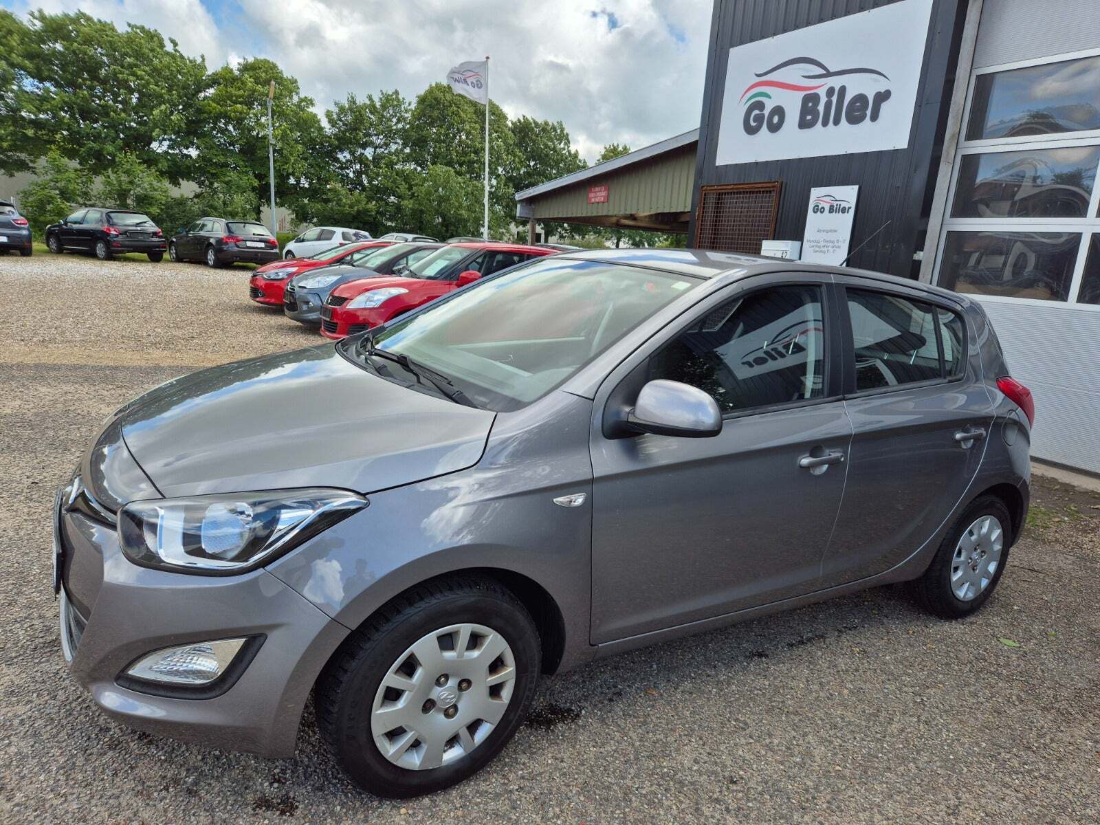 Grøn Hyundai i20 fra 2013