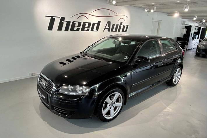 Sort Audi A3 fra 2008