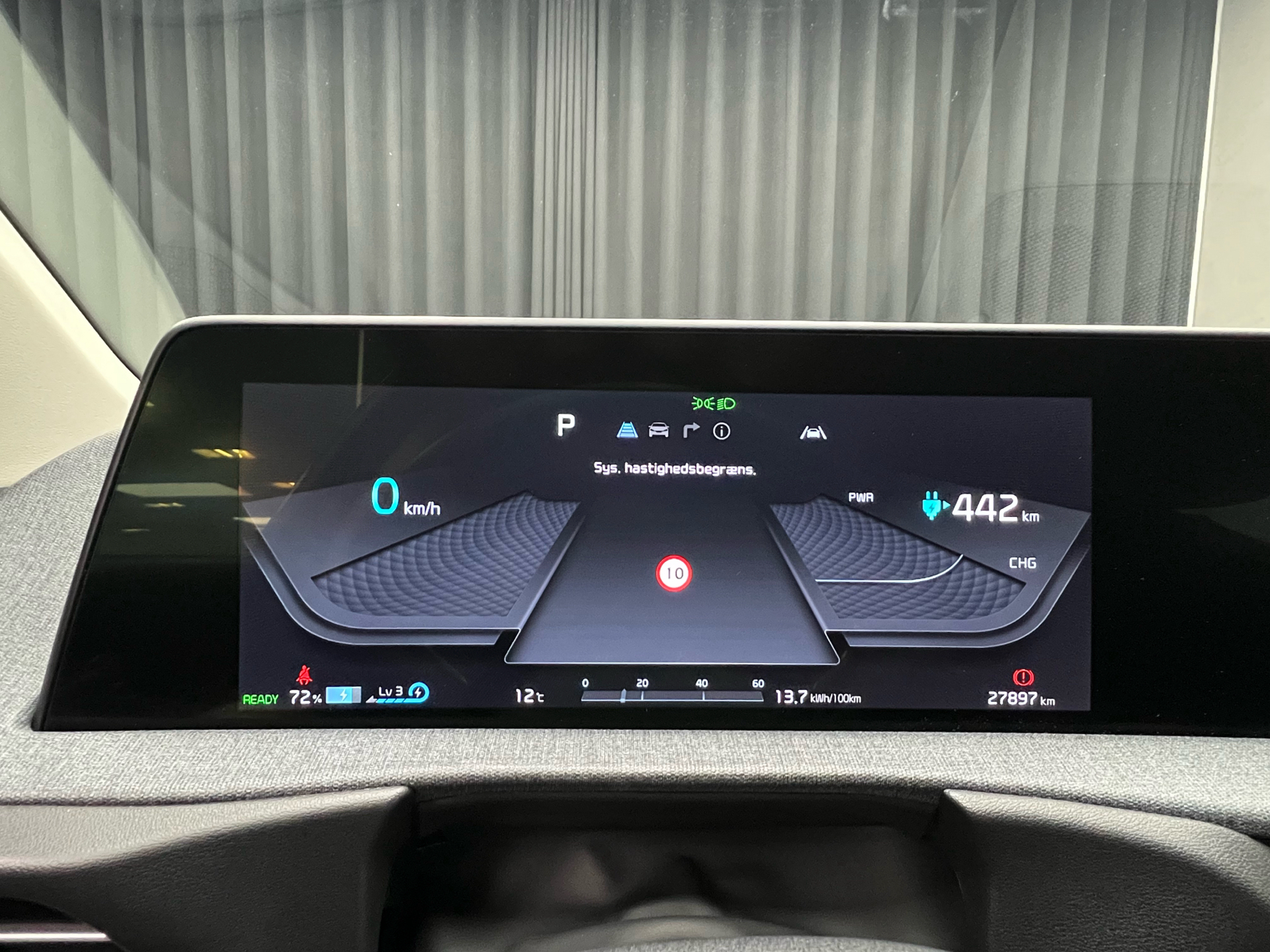 Grå Kia EV6 fra 2022