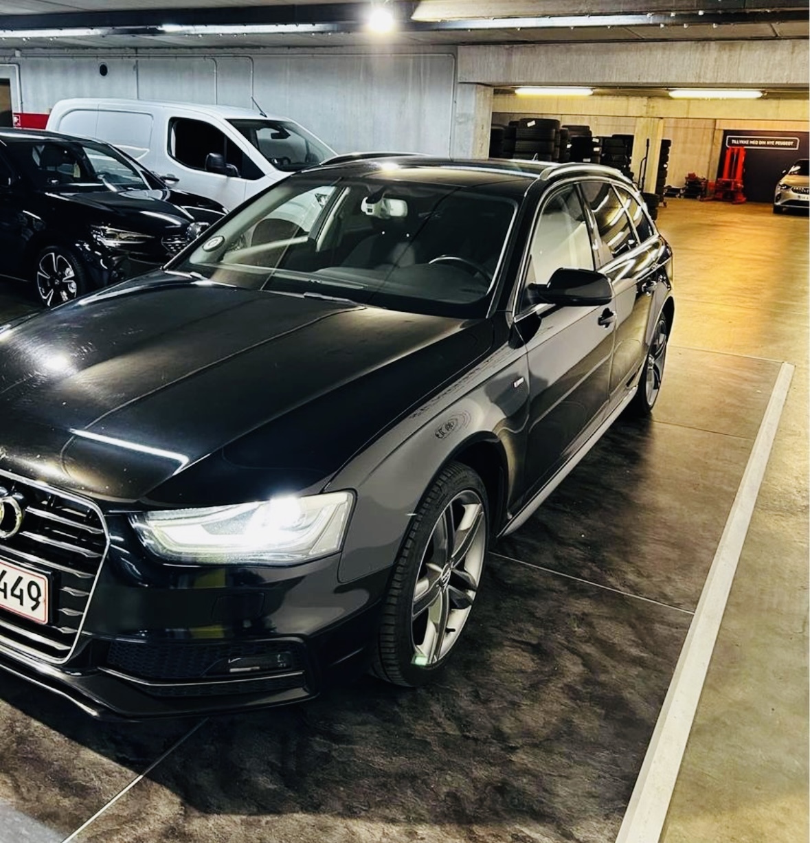 Sort Audi A4 fra 2015