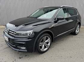 Sort VW Tiguan fra 2018 set udefra