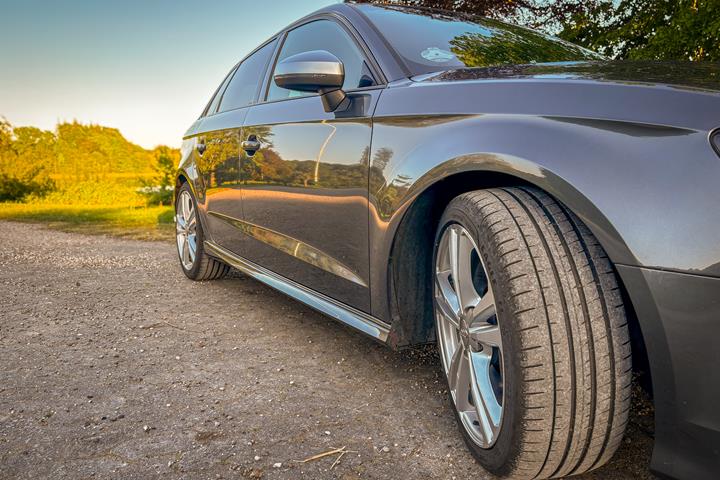 Grå Audi S3 Sportback fra 2017