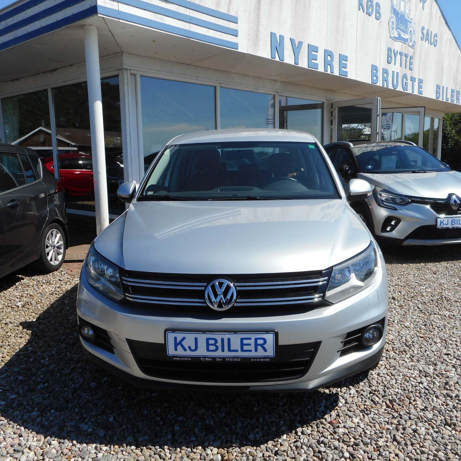 Sølv VW Tiguan fra 2014