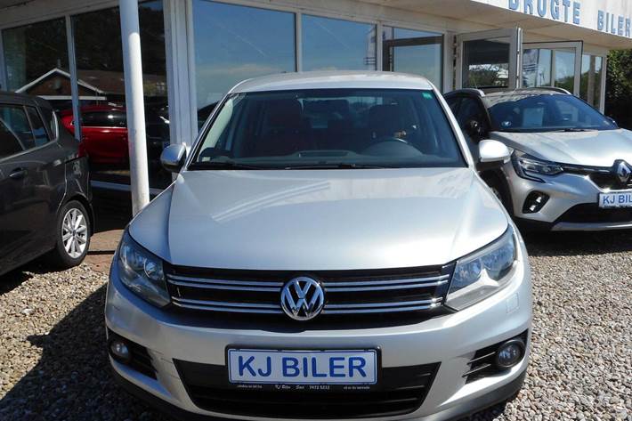 Sølv VW Tiguan fra 2014