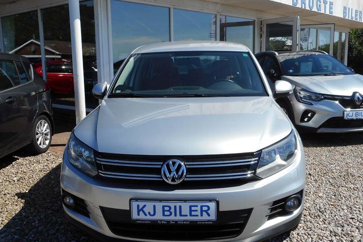 Sølv VW Tiguan fra 2014