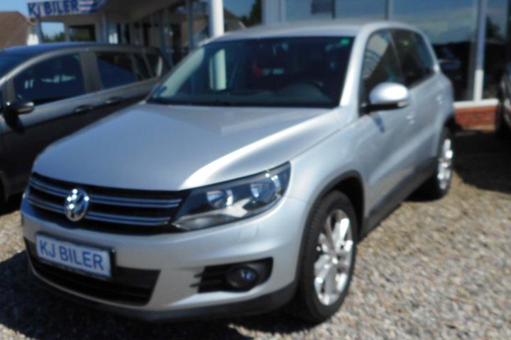 Sølv VW Tiguan fra 2014