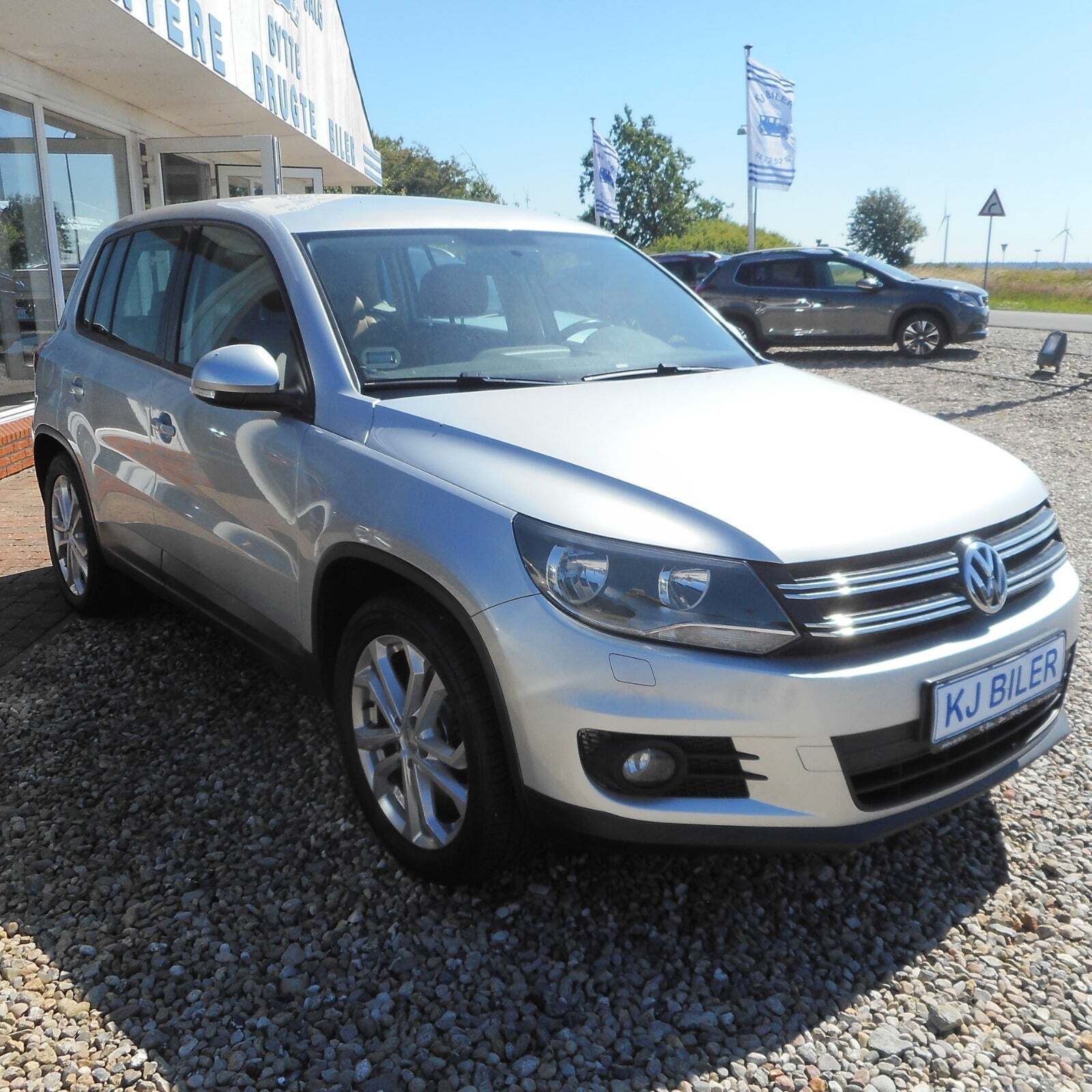 Sølv VW Tiguan fra 2014