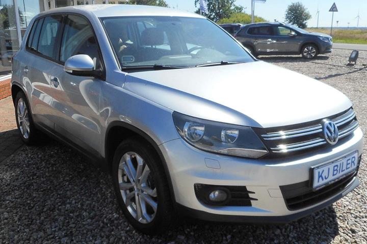 Sølv VW Tiguan fra 2014