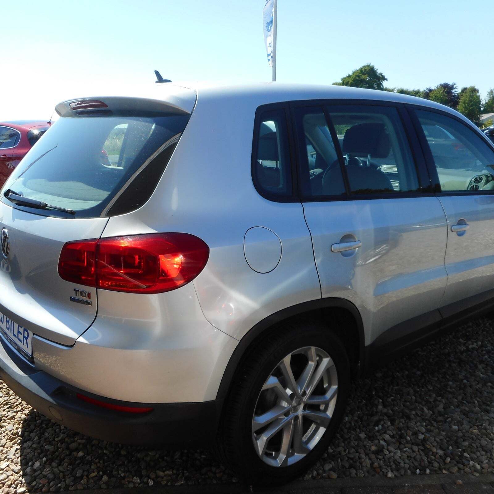 Sølv VW Tiguan fra 2014