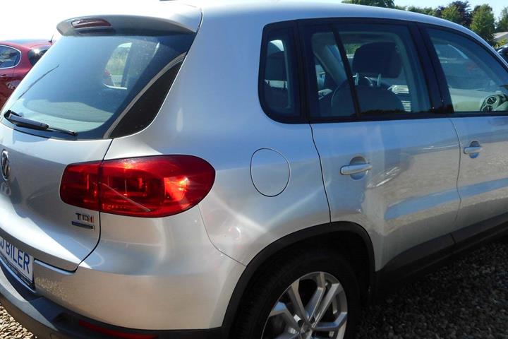 Sølv VW Tiguan fra 2014
