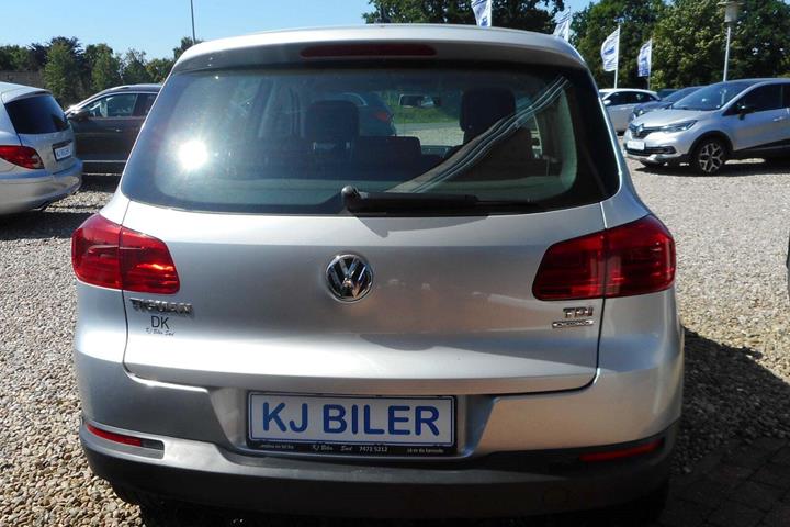 Sølv VW Tiguan fra 2014