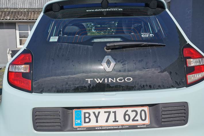 Blå Renault Twingo fra 2016
