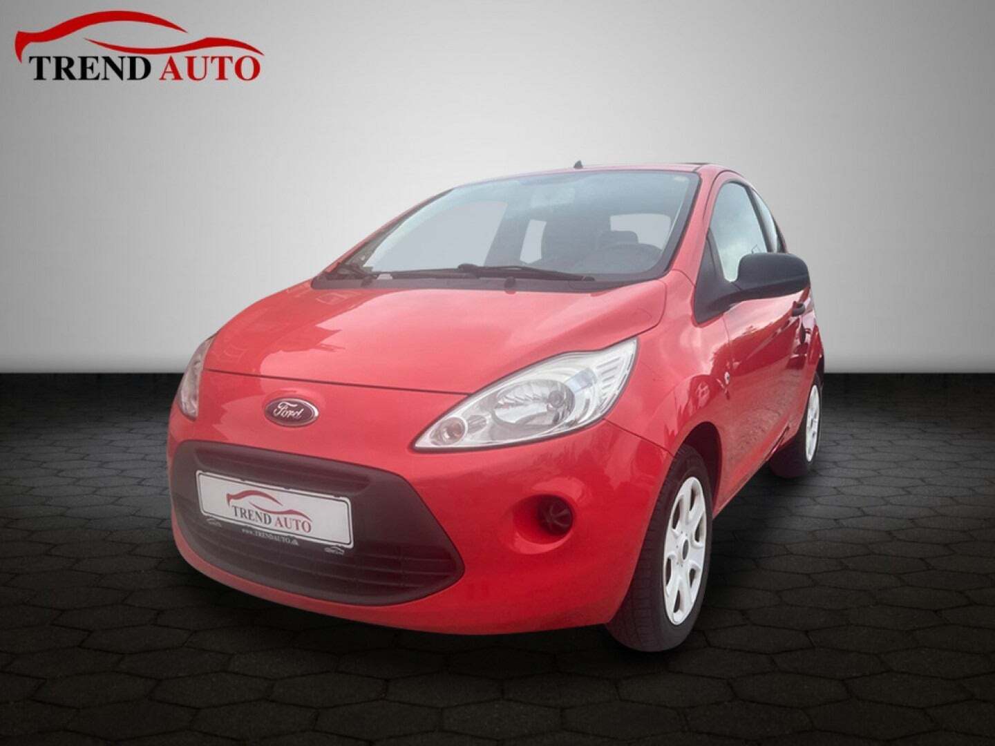 Rød Ford Ka fra 2011