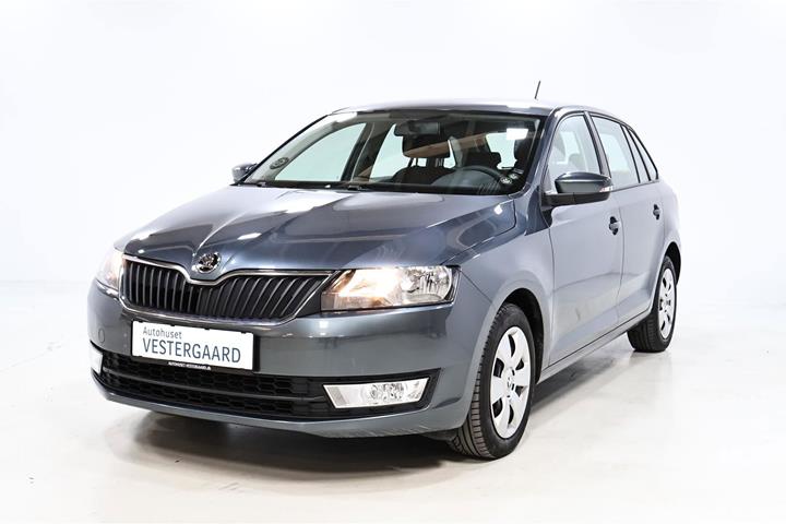 Grå Skoda Rapid fra 2016